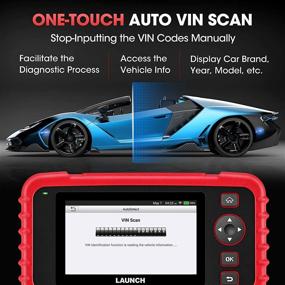 img 1 attached to 🔧 2021 Новейший элитный сканер OBD2 CRP123X - автомобильные инструменты для ABS/SRS/двигателя/трансмиссии, считыватель кодов ошибок двигателя с сумкой, тест батареи, Android 7.0, AutoVIN, WiFi, пожизненное бесплатное обновление.