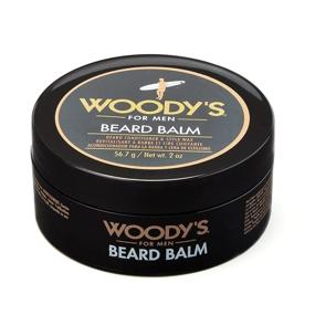 img 4 attached to 🧔 Woody's Beard Balm for Men - 2oz (1-Pack), Coconut Oil & Natural Beeswax Blend, Beard Conditioner & Styling Wax