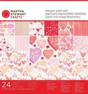 💌 martha stewart crafts valentine paper pad: beautiful selection for your valentine's day creations logo