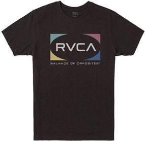 img 1 attached to RVCA Short Sleeve T Shirt Black Men's Clothing for Shirts