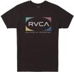 rvca short sleeve t shirt black men's clothing for shirts logo