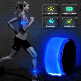 img 3 attached to BSEEN LED Lighted Armband for Running - 🏃 Enhanced Heat Seal LED Slap Bracelet, Illuminating Event Sport Wristband