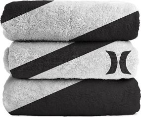 img 4 attached to 🏖️ Hurley Soft Beach Towels (32x64) - The Ultimate Versatile Towel for Camping, Yoga, and Pool - Lightweight, Quick Dry, Travel Ready: 1 Pack