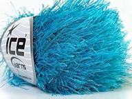 🧶 50 gram turquoise blue ice eyelash yarn (22778) logo