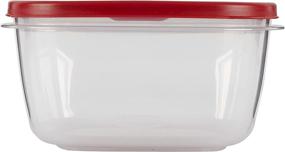 img 3 attached to 🔴 Rubbermaid Easy Find Lids Food Storage Container, 14 Cup, Racer Red - Convenient and Secure Kitchen Storage Solution