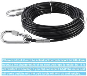 img 3 attached to 🐾 Ultimate Strength Dog Runner: Artilife Heavy Duty Tie Out Cable Leash for Massive Dogs up to 300 lbs