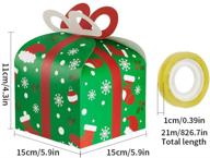 🎁 ccinee рождественские подарочные коробки - упаковка из 24 рождественских подарочных коробок для подарочных наборов для вечеринки для детей, разнообразные бумажные коробки для конфет. логотип