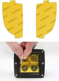 img 1 attached to 🚦 Lamin-x Custom Fit Yellow Fog Light Covers for Volkswagen GTI (2010-2014)