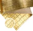 real pure gold crocodile leather logo