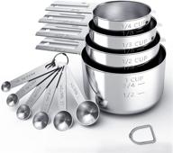 🥄 tiluck stainless steel measuring cups & spoons set - essential kitchen gadgets for cooking & baking (4+6) - reliable measurement tools logo