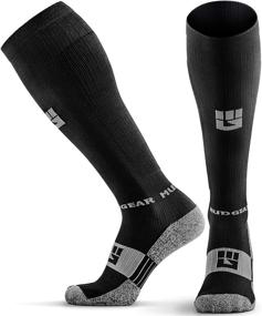 img 4 attached to 🧦 Top-quality MudGear Premium Compression Socks for Peak Performance - Perfect for Running, Hiking, Trail Activities, and Post-workout Recovery