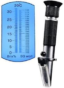 img 1 attached to 🍺 Ade Advanced Optics BCBI9177 Beer Wort and Wine Refractometer, Dual Scale - Specific Gravity 1.000-1.120 and Brix 0-32%, Aluminum Construction, Best Homebrew Hydrometer Replacement