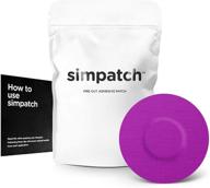 🟣 simpatch universal adhesive patch, non-perforated (25-pack) (purple) logo