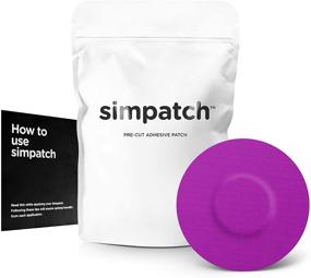 img 4 attached to 🟣 SIMPATCH Universal Adhesive Patch, Non-Perforated (25-Pack) (Purple)