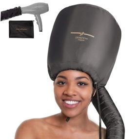 img 4 attached to 💨 Granteva Bonnet Hood Hair Dryer Attachment - Enhance Home Styling, Speeds Up Drying Time, Ideal for Curling, Conditioning - Soft, Adjustable Fit for All Head Sizes & Rollers