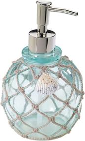 img 4 attached to 🧴 Seaglass Collection Lotion Pump/Soap Dispenser by Avanti Linens, Multi