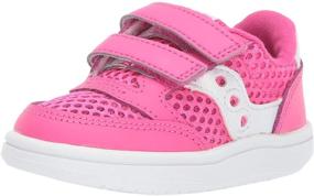img 4 attached to 👟 Saucony Girls Sneaker Medium Toddler Girls' Athletic Shoes: Superior Support and Style
