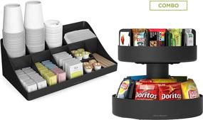 img 1 attached to 🍵 Mind Reader SNACOMORG-BLK Coffee and Snack Organizer, 2 Pack, Black – Perfect for Home, Office, and Breakroom