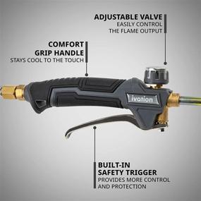 img 2 attached to Ivation Propane Torch Weed Burner - 320,000 BTU, Heavy Duty, 12' Hose, Adjustable Flame Control, Outdoor Weed Killer for Weeds, Snow Melting, Roofing, Roads & More