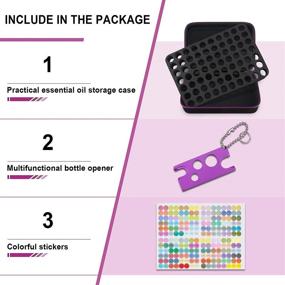 img 1 attached to Convenient Essential Oil Storage Holder Organizer: Carrying Case for 70 Bottles, Ideal for doTerra & Young Living Oils. Includes Travel Bag, Labels, and Bottle Opener