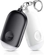 🚨 usb rechargeable personal alarm keychain - 130db self defense security alarm with emergency led light for women, kids, and elderly - ensures safety and sound logo