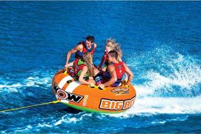 img 1 attached to 🚤 WOW World of Watersports Big Boy Inflatable Racing Towable Tube for Boating, 1-4 Person, Model 15-1130
