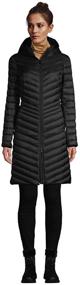 img 1 attached to 🔥 Stay Warm and Stylish with Lands' End Women's Ultralight Packable Long Down Coat