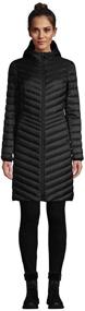 img 4 attached to 🔥 Stay Warm and Stylish with Lands' End Women's Ultralight Packable Long Down Coat