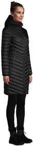 img 2 attached to 🔥 Stay Warm and Stylish with Lands' End Women's Ultralight Packable Long Down Coat