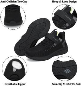 img 3 attached to 👟 RUMPRA Kids Lightweight Breathable Strap Athletic Shoes - Ideal for Running, Walking, and Sports!