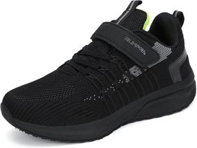 img 4 attached to 👟 RUMPRA Kids Lightweight Breathable Strap Athletic Shoes - Ideal for Running, Walking, and Sports!