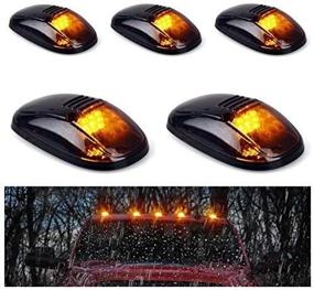 img 3 attached to 🚨 Черные фары с закопченным линзовым стеклом для грузовиков Dodge Ram 1500 2500 3500 4500 и других моделей - комплект из 5 шт.