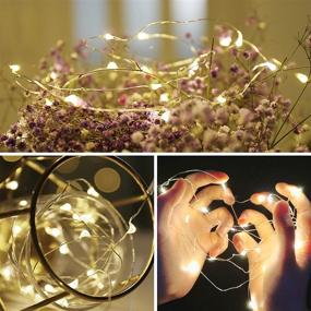 img 3 attached to 🔋 Battery Operated Fairy Lights with Remote Control - Waterproof Copper Wire String Lights, Twinkle Lights for DIY Party Bedroom Patio Decor - 2 Sets of 33FT 100 LED Lights in Warm White