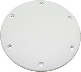 img 1 attached to 🛥️ T-H Marine DSSDP-2-2-DP Deck Plates - Enhance Your Boat with Designer Series Screw Down Deck Plates, 8" - White