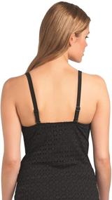 img 1 attached to 👙 Exquisite Freya Swim Spirit AS3906 Black Soft Cup Plunge Tankini Top: A Gorgeous Poolside Must-Have!