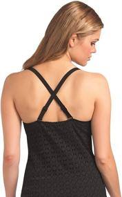 img 2 attached to 👙 Exquisite Freya Swim Spirit AS3906 Black Soft Cup Plunge Tankini Top: A Gorgeous Poolside Must-Have!