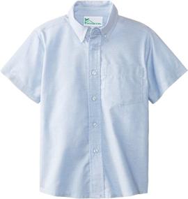 img 1 attached to 👔 Boys' Short Sleeve Oxford Shirt for the Classroom