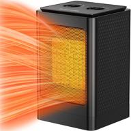 portable electric space heater for indoor use in bedroom or office logo