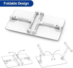 img 2 attached to Besign LT06: Adjustable Laptop Table - Portable Standing Bed Desk for Reading and Writing