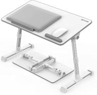 besign lt06: adjustable laptop table - portable standing bed desk for reading and writing logo