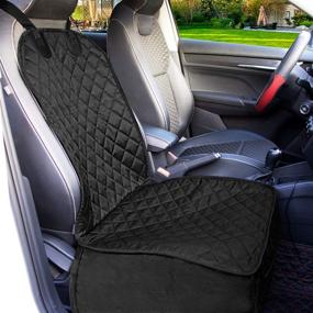 img 3 attached to Waterproof & Nonslip Dog Car Seat Cover for Front Seats - Honest Outfitters