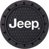 пластиколор 000652r01 держатель для чашек с логотипом jeep 🚘 2 штуки - улучшите свой автомобиль черным дизайном! логотип