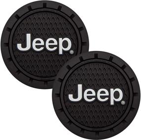 img 3 attached to Пластиколор 000652R01 Держатель для чашек с логотипом Jeep 🚘 2 штуки - Улучшите свой автомобиль черным дизайном!