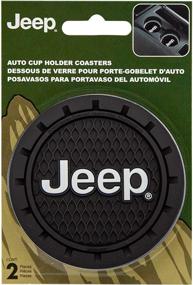 img 2 attached to Пластиколор 000652R01 Держатель для чашек с логотипом Jeep 🚘 2 штуки - Улучшите свой автомобиль черным дизайном!