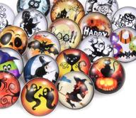 halloween snaps: 20 pcs fancy diy glass snap button set for crafts, sewing & accessories logo