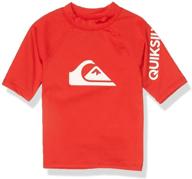 👕 quiksilver little short sleeve rashguard: boys' clothing for ultimate comfort and protection logo
