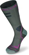 👟 high performance women's socks for rollerblading & multi-sport activities - dark grey and pink logo