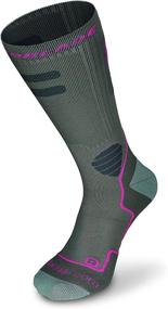 img 4 attached to 👟 High Performance Women's Socks for Rollerblading & Multi-Sport Activities - Dark Grey and Pink