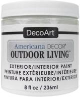 🌿 decoart picket fence americana outdoor living 8oz, white - (1 pack), 8 fl oz - improved seo logo