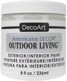 img 1 attached to 🌿 DecoArt Picket Fence Americana Outdoor Living 8oz, White - (1 Pack), 8 fl oz - Improved SEO